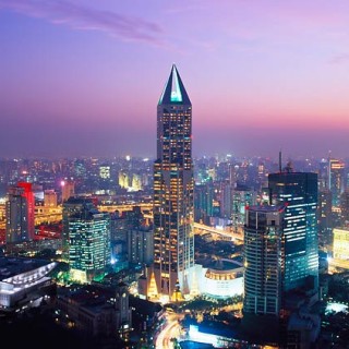 Shanghai skyline w Marriott