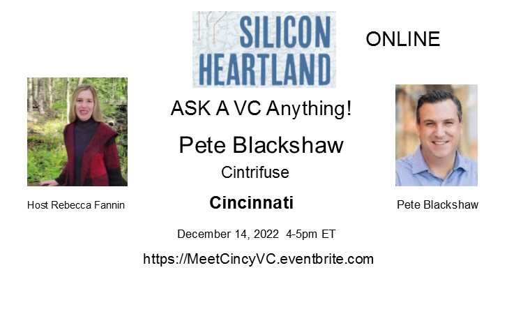 Ask Cincinnati VC Cintrifuse @ Online
