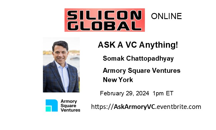 Ask A VC with Armory Ventures @ Online