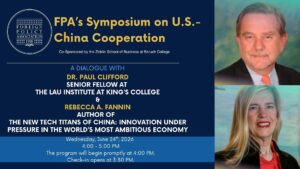 Foreign Policy's US-China Symposium @ Baruch College